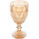 Jogo 6 taças 320ml Diamond Âmbar metalizado vidro